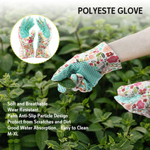 MUTBER GEGGT0528 Aluminum Alloy Garden Tools Floral Printed With Apron Glove 5 PCS Kit