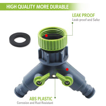 AIFA AF3029 Garden Irrigation Fittings Dual Snap In Coupling with Shut off and Swivel 3/4inch to 1inch