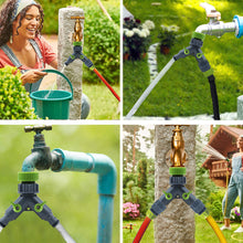 AIFA AF3029 Garden Irrigation Fittings Dual Snap In Coupling with Shut off and Swivel 3/4inch to 1inch