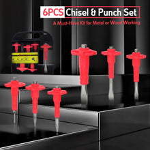 JJ JJT2201 6pcs Chisel & Punch Set Cushion Grip