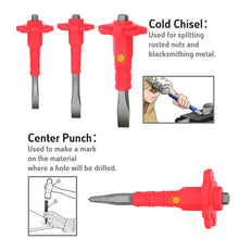 JJ JJT2201 6pcs Chisel & Punch Set Cushion Grip