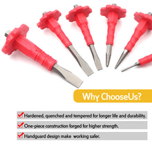 JJ JJT2201 6pcs Chisel & Punch Set Cushion Grip