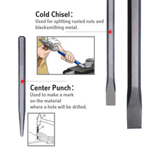 JJ JJT2213 5pcs Cold Chisel Set High Carbon Steel