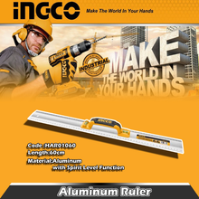 INGCO HAR01060 Aluminium Ruler With Handle 600Mm