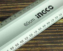 INGCO HAR01060 Aluminium Ruler With Handle 600Mm