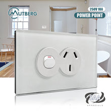 CLSOL Glass Panel Horizontal/Vertical Wall Switches & GPOs