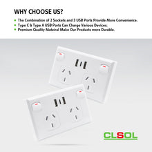 CLSOL SP-9622A3 Double Power Point with 3.6A USB C & A