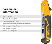 INGCO HFSW1808 Folding Saw