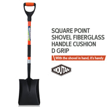 MOUTAN 83019 Shovel Square Mouth Cushion D Grip With Fibreglass Shaft 53CM (21")
