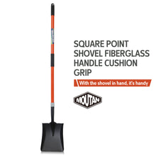MOUTAN 83035 Shovel Square Mouth Cushion Grip With Long Fibreglass Shaft 105CM (41.5")