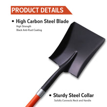 MOUTAN 83035 Shovel Square Mouth Cushion Grip With Long Fibreglass Shaft 105CM (41.5")