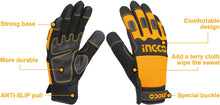 INGCO HGMG02-XL Gloves Mechanic With Pu Leather Xl