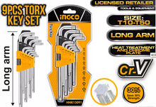 INGCO HHK13091 Torx Key Set 9Pcs