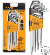 INGCO HHK13092 Extra Long Torx Key Set 9 Pcs