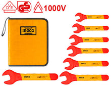 INGCO HKISPA0701 Insulated Open End Spanners Set 7Pcs