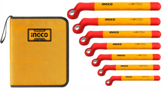 INGCO HKISPA0702 Insulated Ring Wrench Set 7Pcs