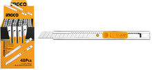 INGCO HKNS1806 Utility Knife 9Mm 48Pcs/Box