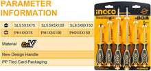 INGCO HKSD0628 Screwdriver Set 6Pcs