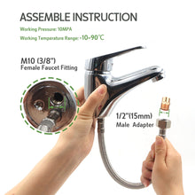 JL JLH7300 Flexible Hose Short Connector S/S Knitted for Mixer 300MM Watermark