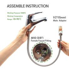 JL Flexible Hose Long Connector S/S Knitted for Mixer Watermark 300MM/600MM