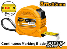 INGCO HSMT39825-1 Steel Tape Measure 8Mx25MM