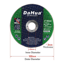 DAHUA Cutting Wheel Masonry Multiple Sizes Thickness-3mm