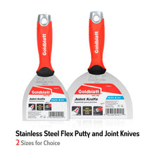 Goldblatt Flex Joint Knife S/S Zinc Alloy Hammer End Soft Grip 4" 6"