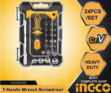 INGCO HKSDB0188 T-Handle Wrench S/Driver Set 18 Pcs
