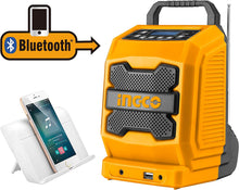 INGCO CJRLI2001 Li-Ion Cordless Bluetooth Radio 20V Skin