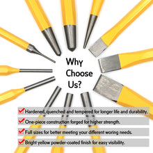 JJ JJT2233 12pcs Chisel & Punch Set High Carbon Steel