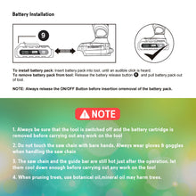 MUTBERG JYCH0601 Mini ChainSaw Cordless Brushless Motor Kit AU Plug 6"
