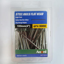 Akord Steel Nail Bright Flat 1" 1-1/2" 2" 3" 4" 5" 6"