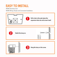 MUTBERG SLR0601 Solar Outdoor Wall Light Warm 2/4/8/12/16/32 Packs 103*83*52mm