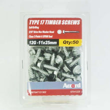 Akord Timber Screw Type 17 Hex Washer with EPDM Class 3  #10 #12 #14