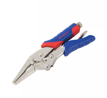 WORKPRO W031102 Long Nose Straight Jaw Locking Plier CR-V 230mm(9 Inch)