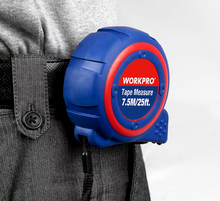 WORKPRO Plastic Tape Measure with Rubber Cover 3M(10Ft) 5M(16Ft) 7.5M(25Ft)